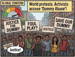 World protests — activists accuse Dummy Abuse